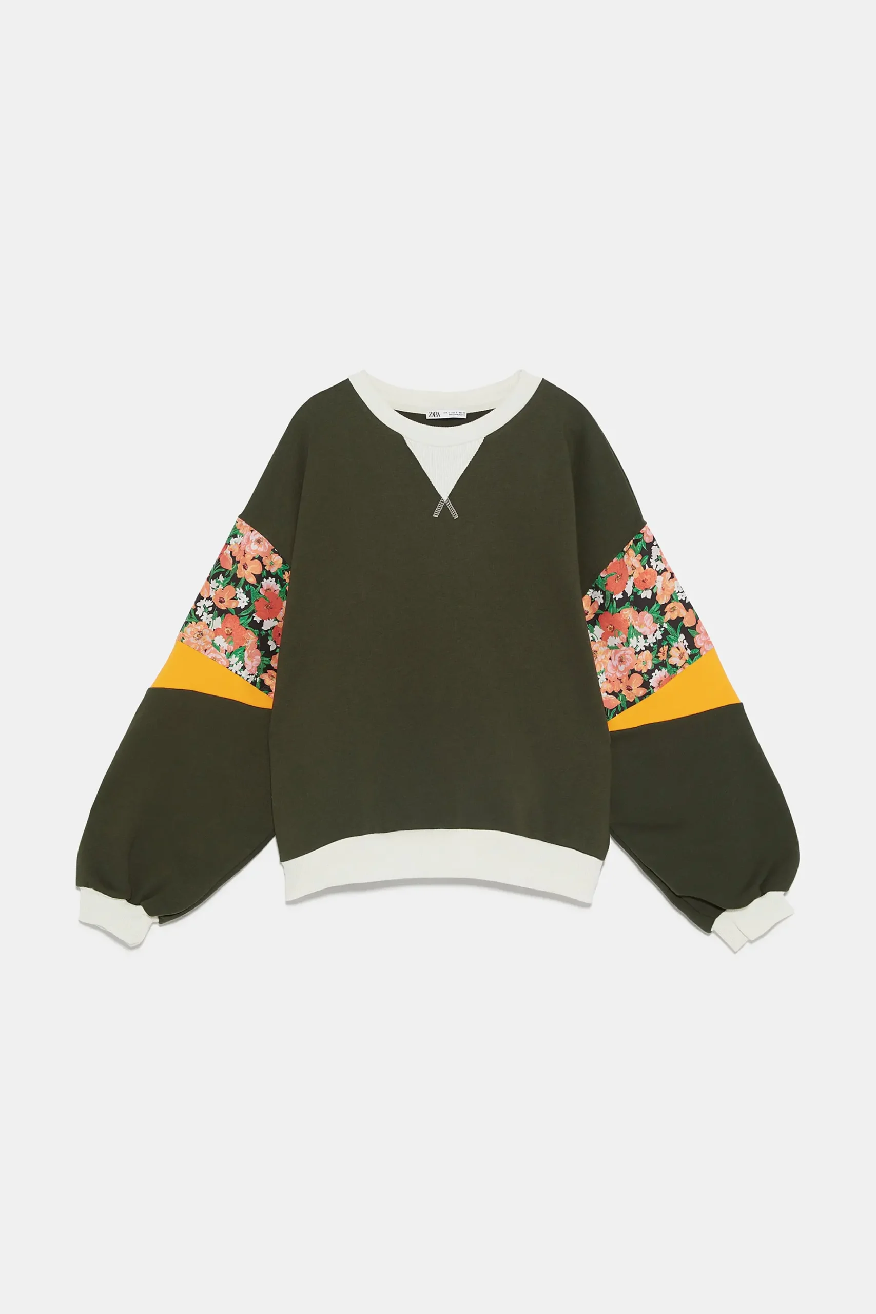 FLORAL CONTRAST SWEATSHIRT DESIGN ZARA COLLECTION 2023 Itsasne.com 7 scaled