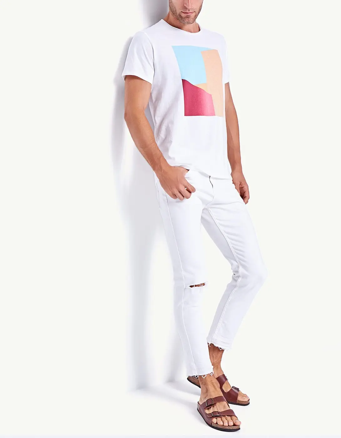 Geometric Abstract 6 Geometric Abstract T Shirt Collection Stradivarius Men SS22 Itsasne.com 1