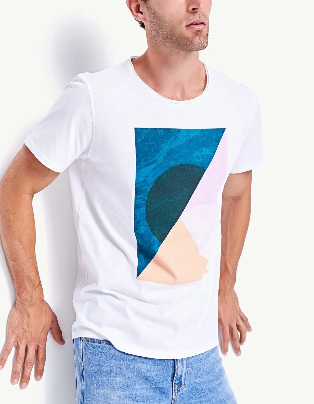 Geometric Abstract 13 Geometric Abstract T Shirt Collection Stradivarius Men SS22 Itsasne.com 10