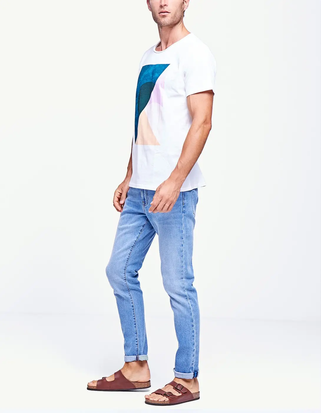 Geometric Abstract 19 Geometric Abstract T Shirt Collection Stradivarius Men SS22 Itsasne.com 11