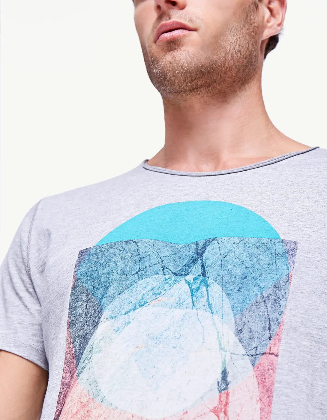 Geometric Abstract 14 Geometric Abstract T Shirt Collection Stradivarius Men SS22 Itsasne.com 18