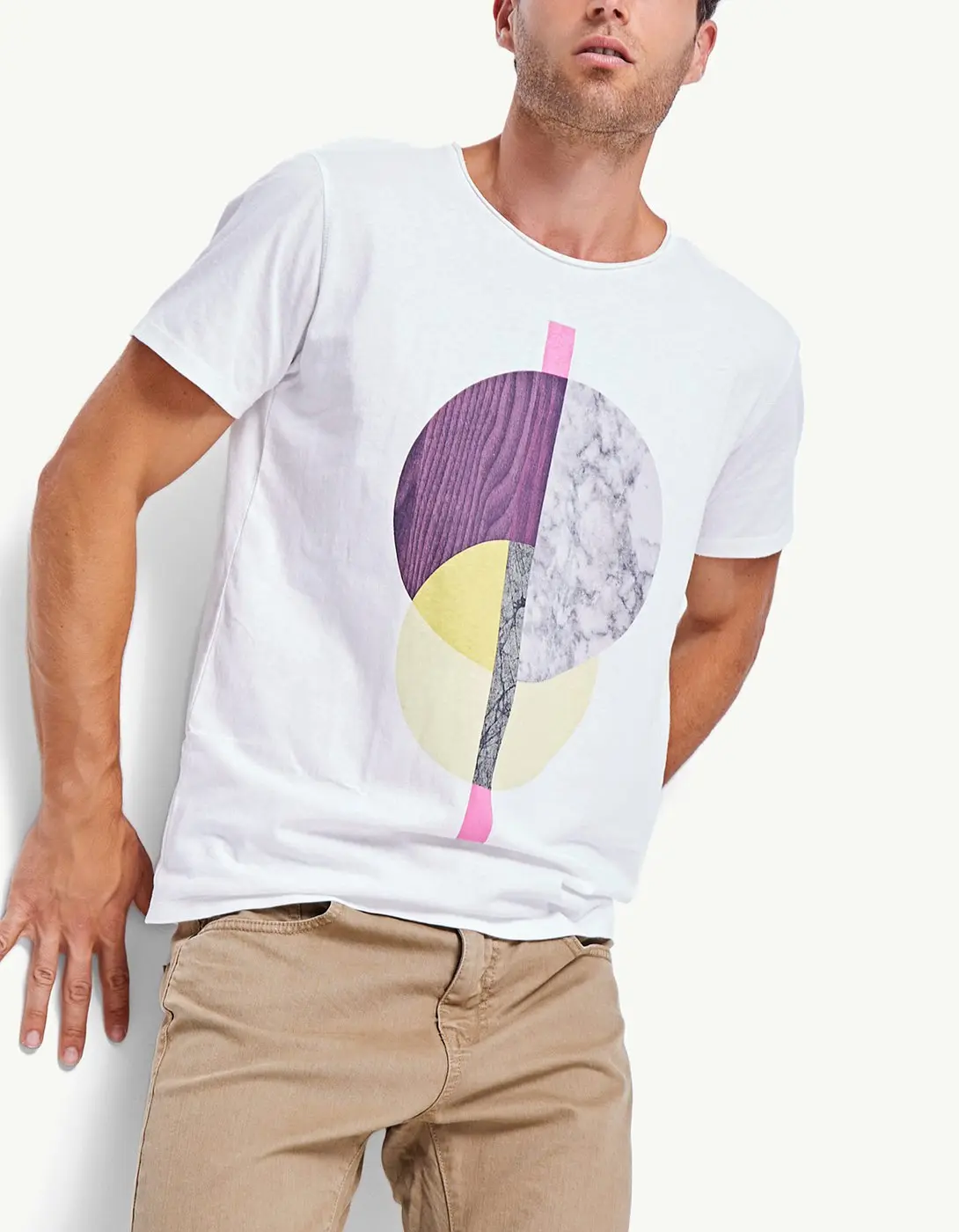 Geometric Abstract 10 Geometric Abstract T Shirt Collection Stradivarius Men SS22 Itsasne.com 6